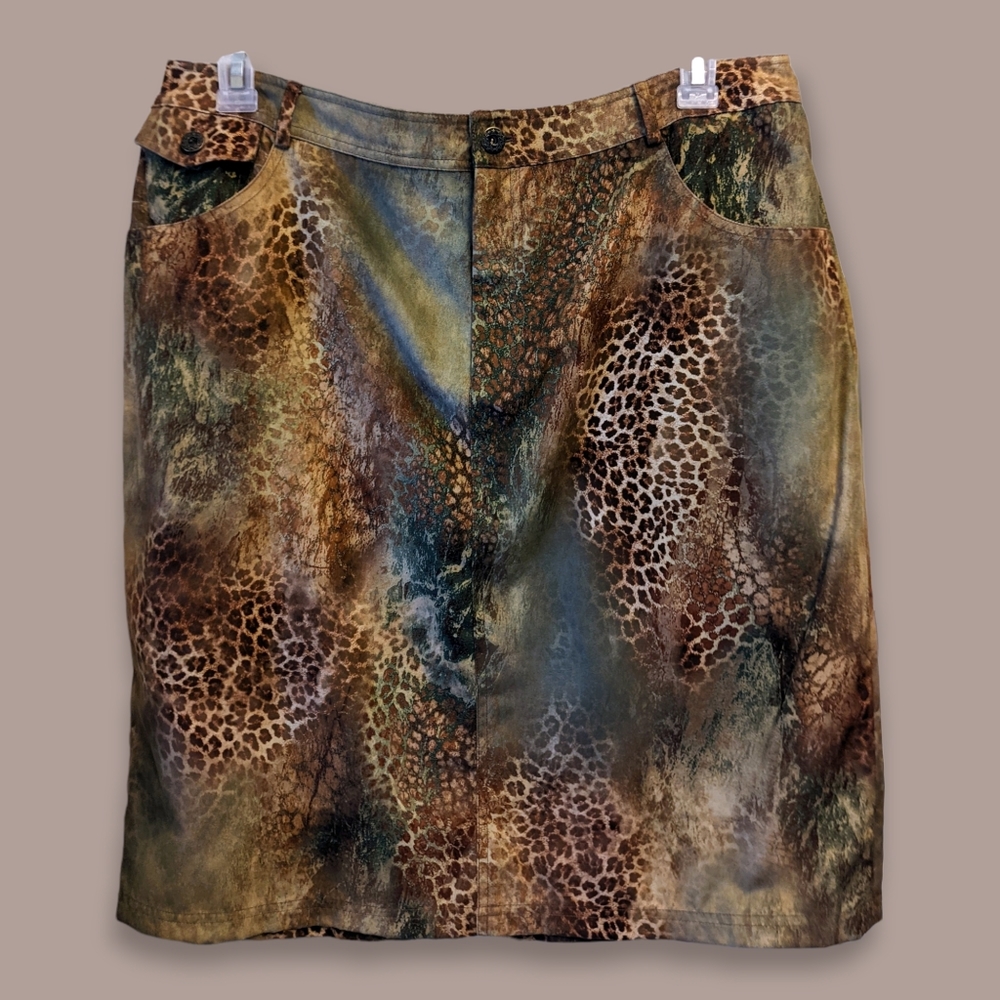 Andre Oliver Multi-Color Skirt Size 16 - Picture 9 of 9